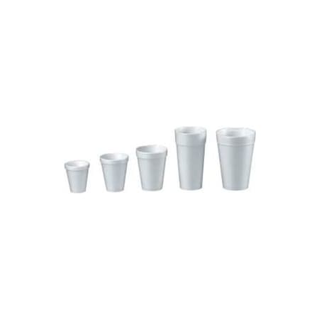 Lagasse Dart Foam Cups, Hot/Cold, 8 oz., White, 1000/Carton DCC 8J8